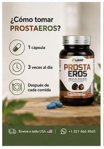 Prostaeros Maca Negra Mens Herbal Suplement 60 Capsules