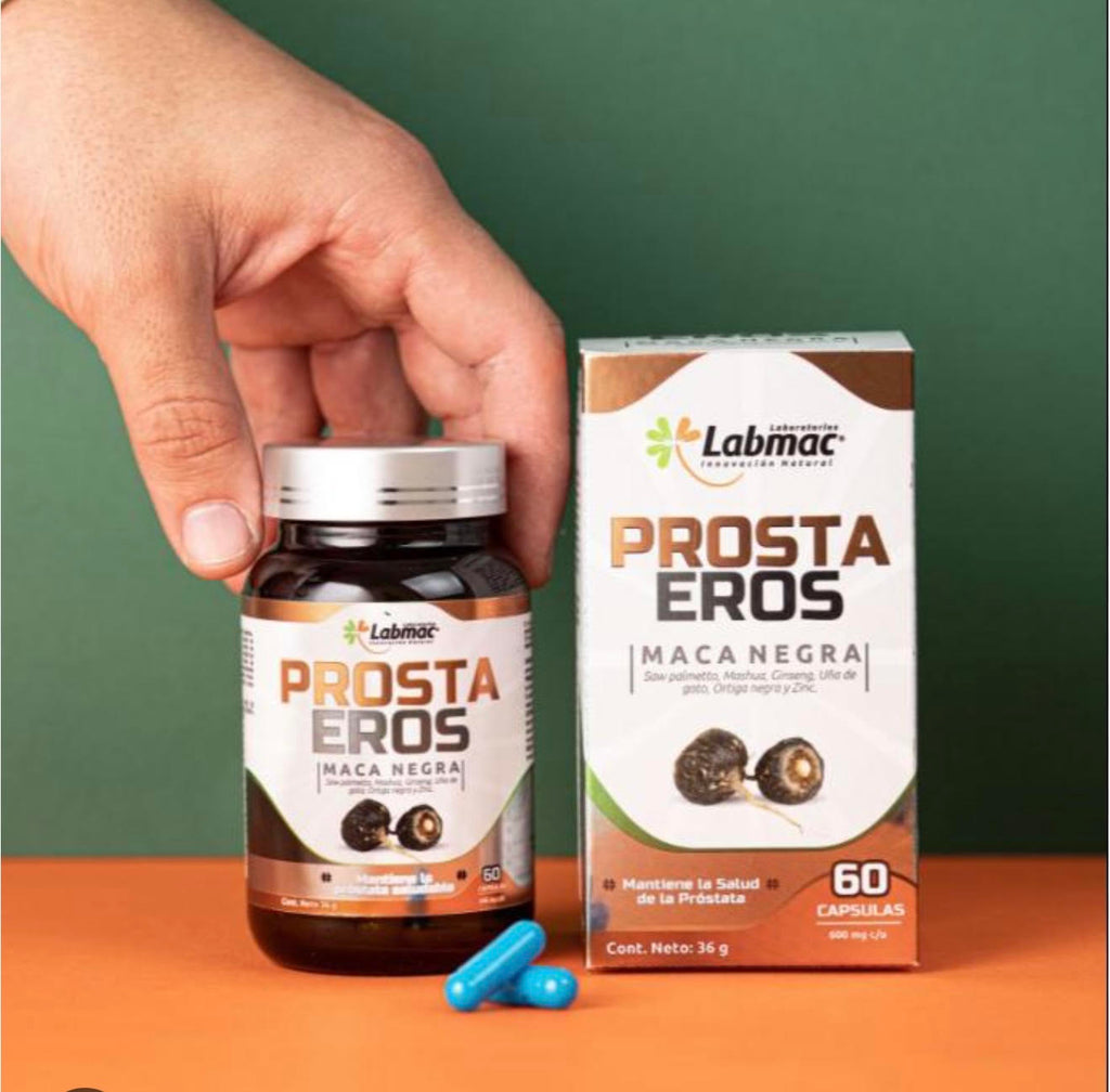 Prostaeros Maca Negra Mens Herbal Suplement 60 Capsules